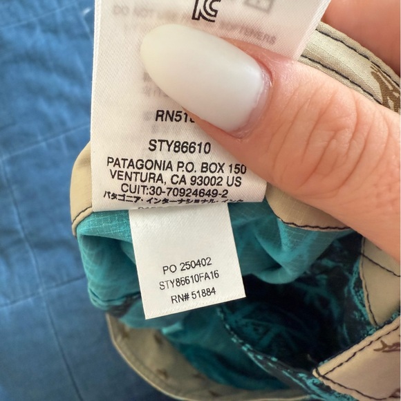 Patagonia Printed Stretch Planing 20" Boardshorts Size 31 - Picture 9 of 9